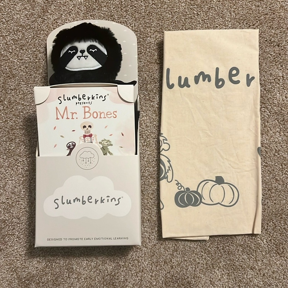 Slumberkins Vlad 2020 New In Box With Mr.  Bones Book And Halloween Tote